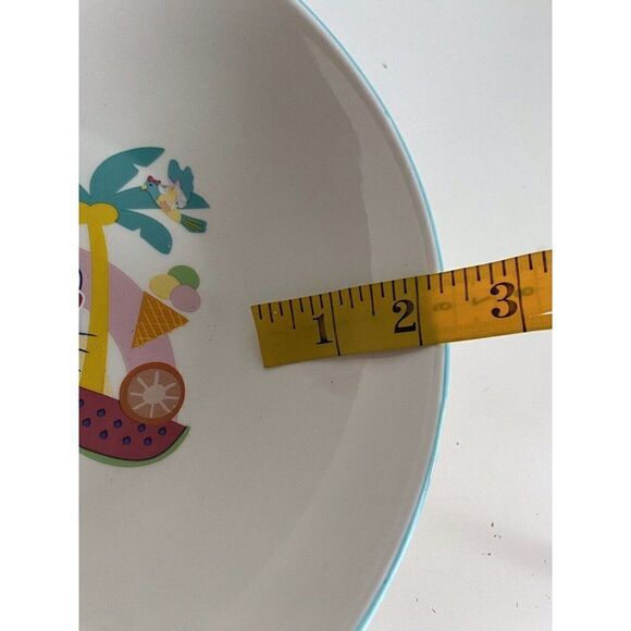 Sanrio Hello Kitty Beach Summer Tropical Ceramic Pasta Dinner Bowl Flamingo NEW - Picture 6 of 10